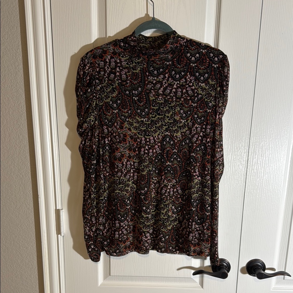Paisley Long Sleeve Blouse